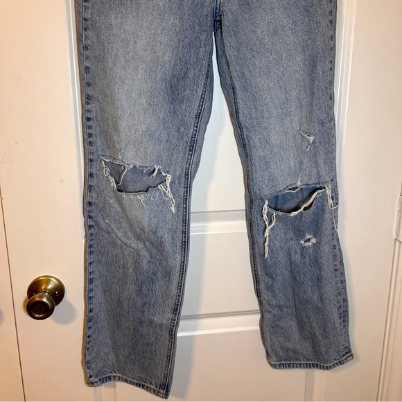 Denim forum aritzia Joni High Rise Loose Super high-waist light wash loose jeans - Picture 7 of 7